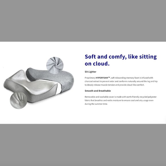 Cushion Lab - Cloud Cradle Seat Cushion - Size Standard/Black - Picture 5 of 5